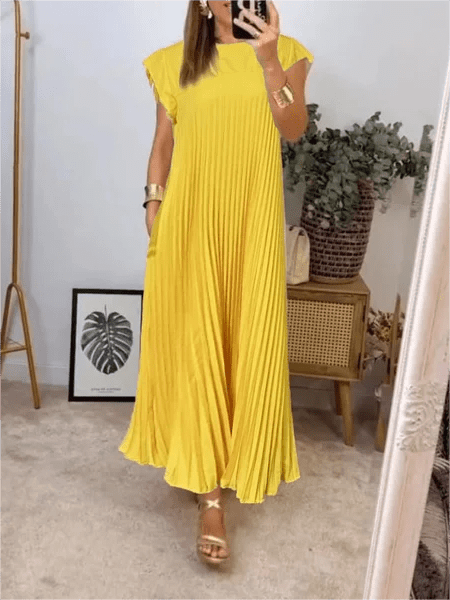 Sandra | Geplooide Elegante Jurk