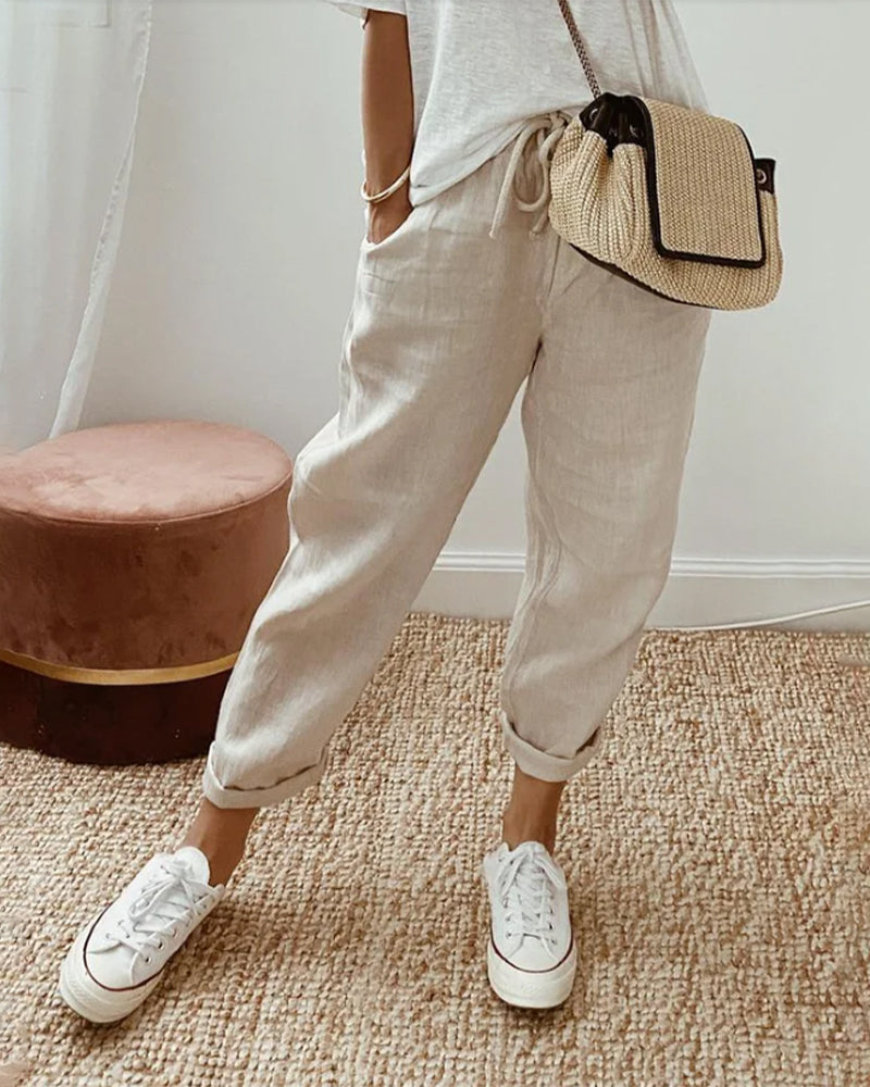 Abigail – Hoogwaardige Luchtige Pantalon