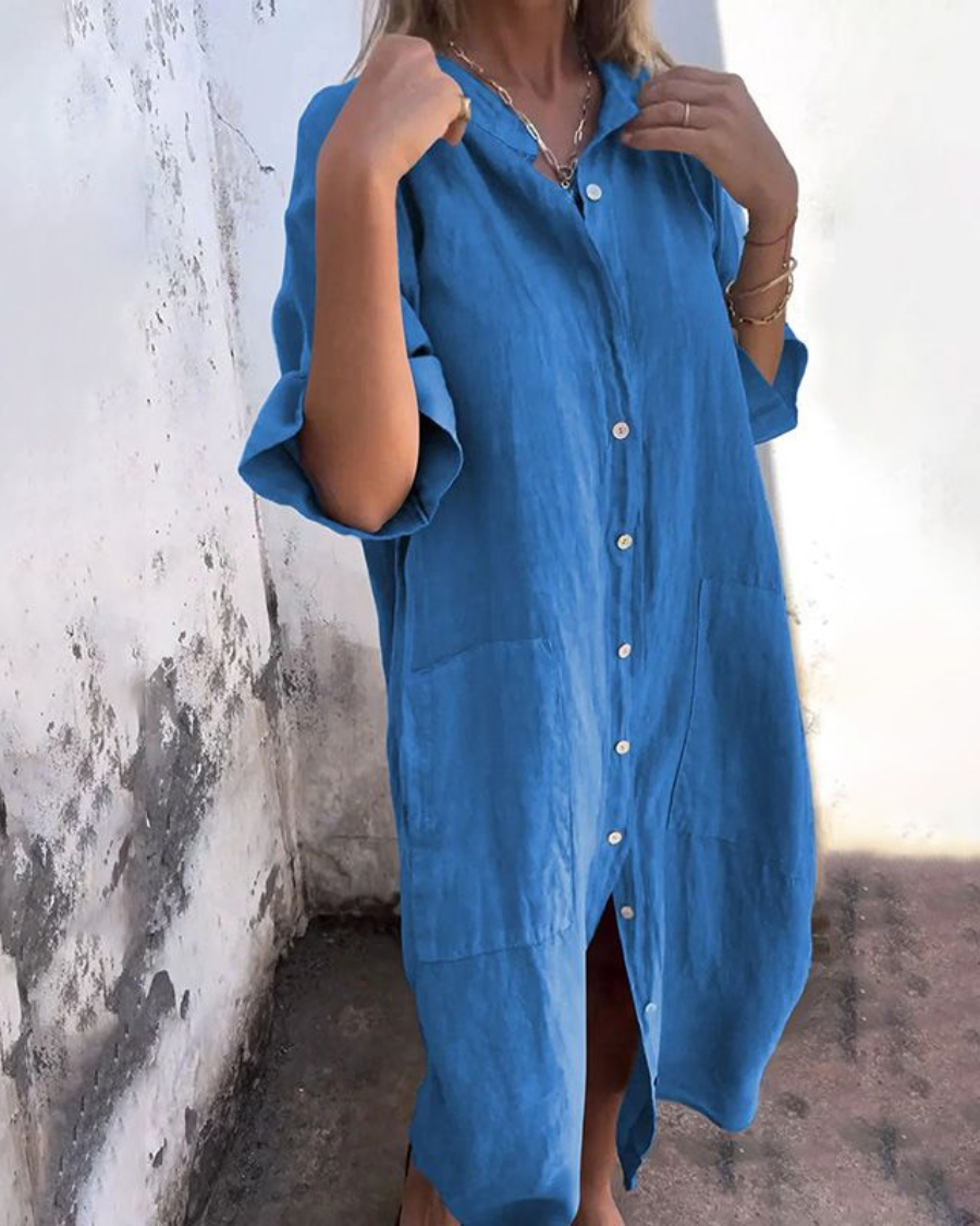 Alva™ | Ibiza-stijl shirtjurk met ontspannen elegantie