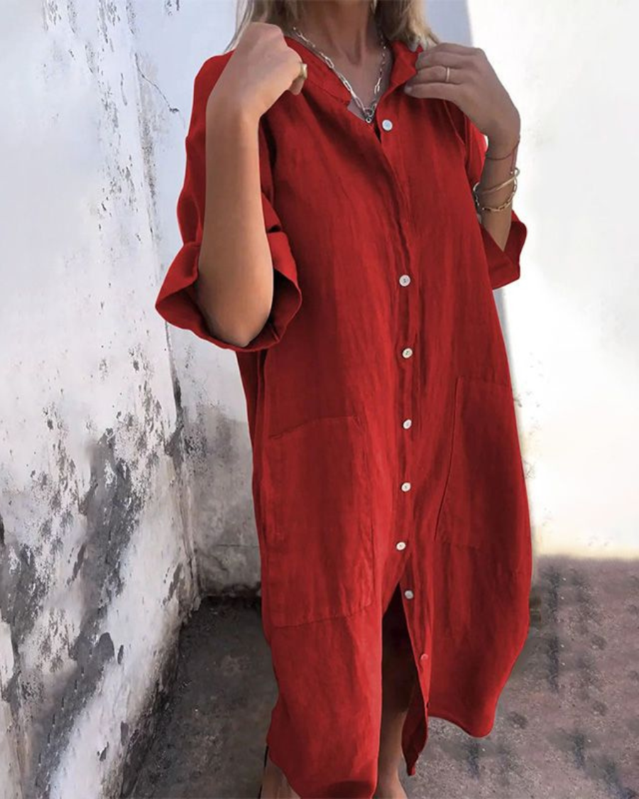 Alva™ | Ibiza-stijl shirtjurk met ontspannen elegantie