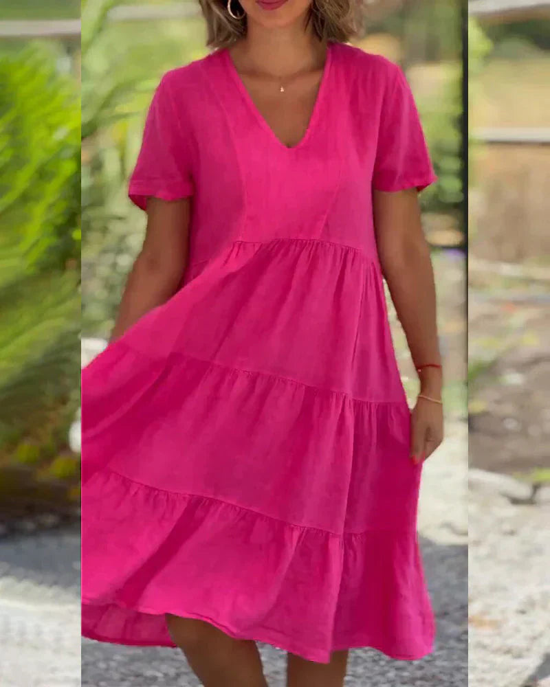 Zoey™ - Casual Zomer V-hals Jurk