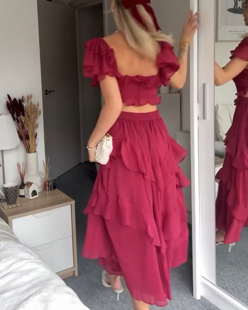 Elisa - Ruffle Jurk