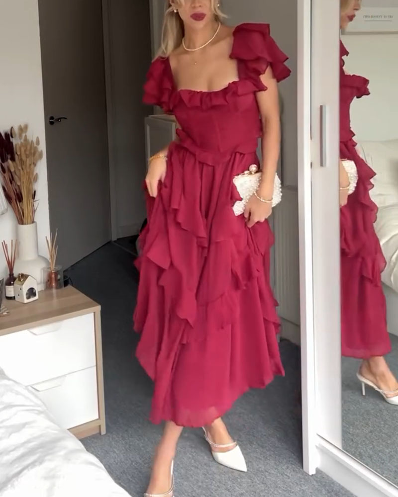 Elisa - Ruffle Jurk