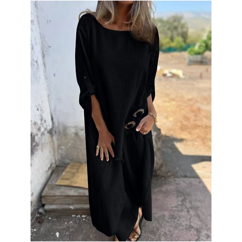 Abby | Ongelijke Jurk en Losse Broek Sets