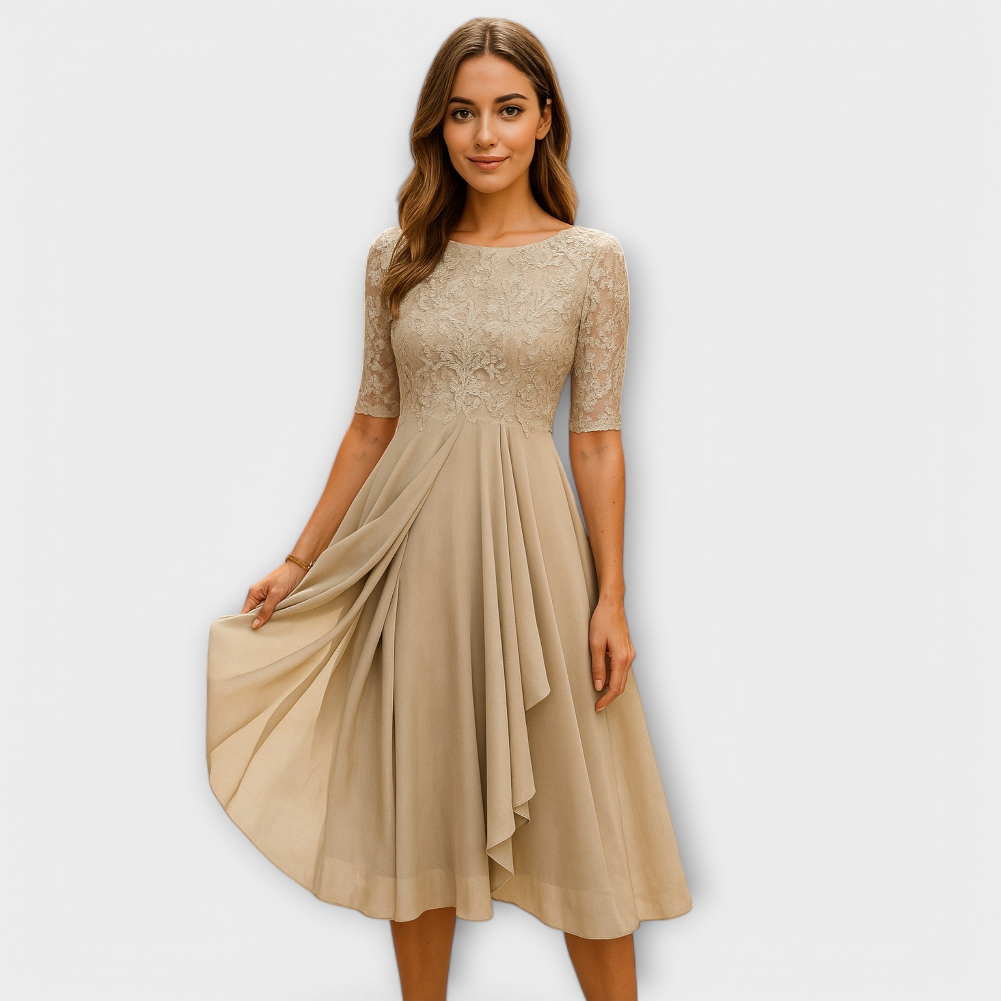 Élodie™ | Elegante trouwgast jurk