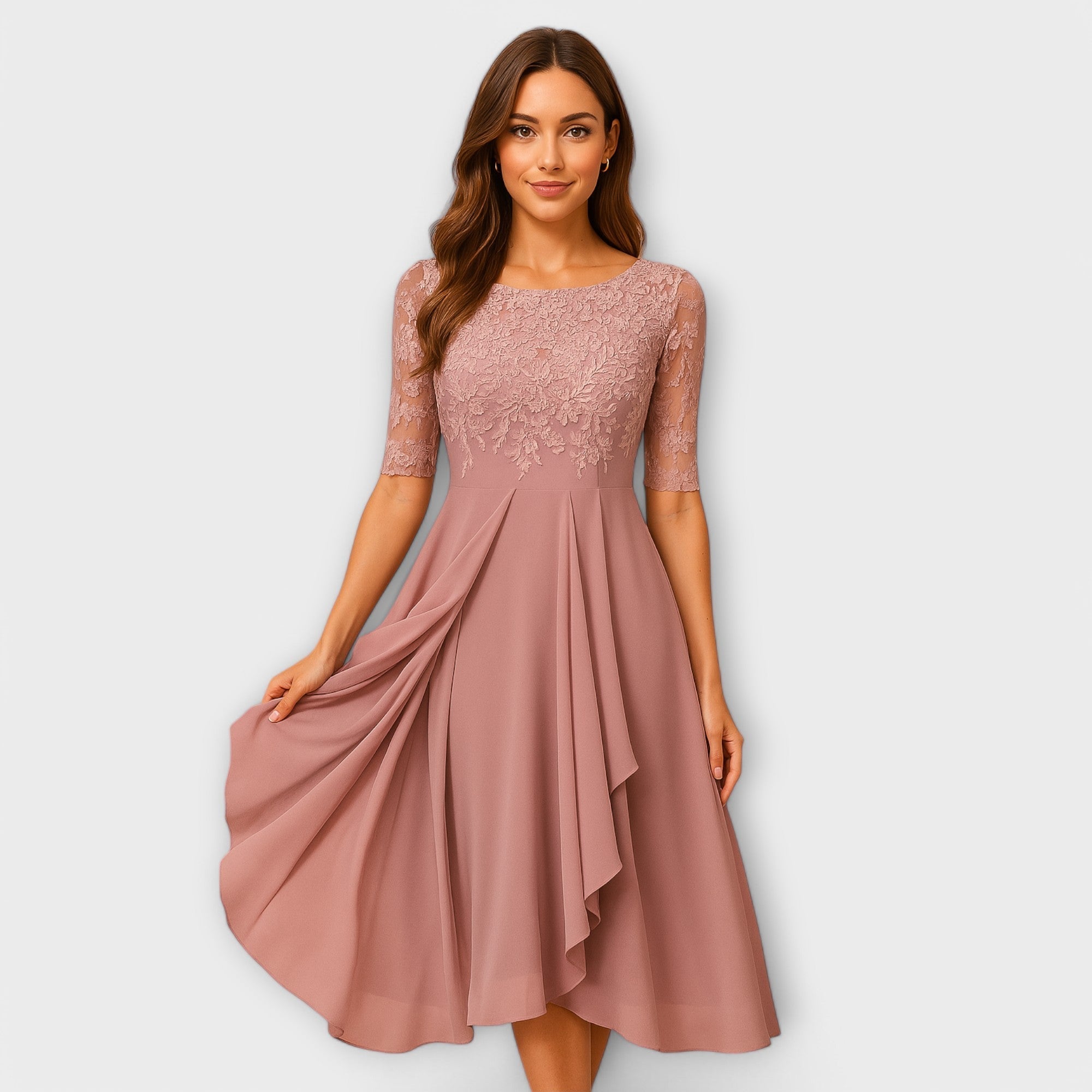 Élodie™ | Elegante trouwgast jurk
