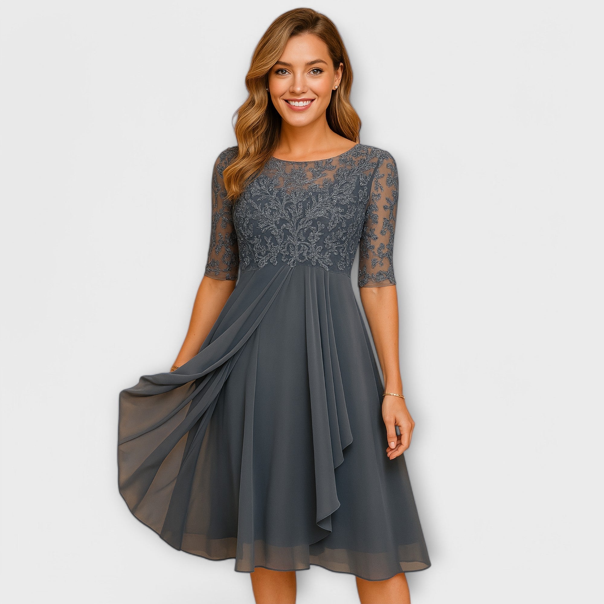 Élodie™ | Elegante trouwgast jurk
