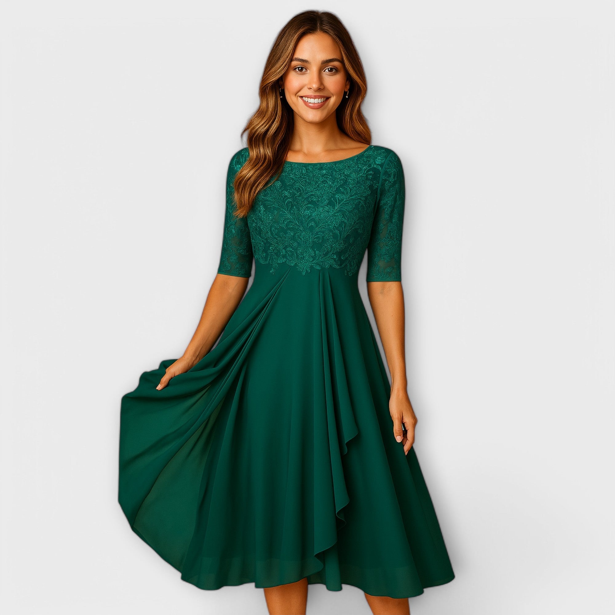 Élodie™ | Elegante trouwgast jurk