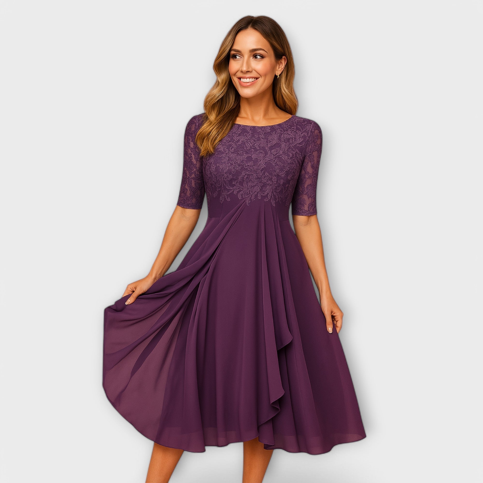 Élodie™ | Elegante trouwgast jurk