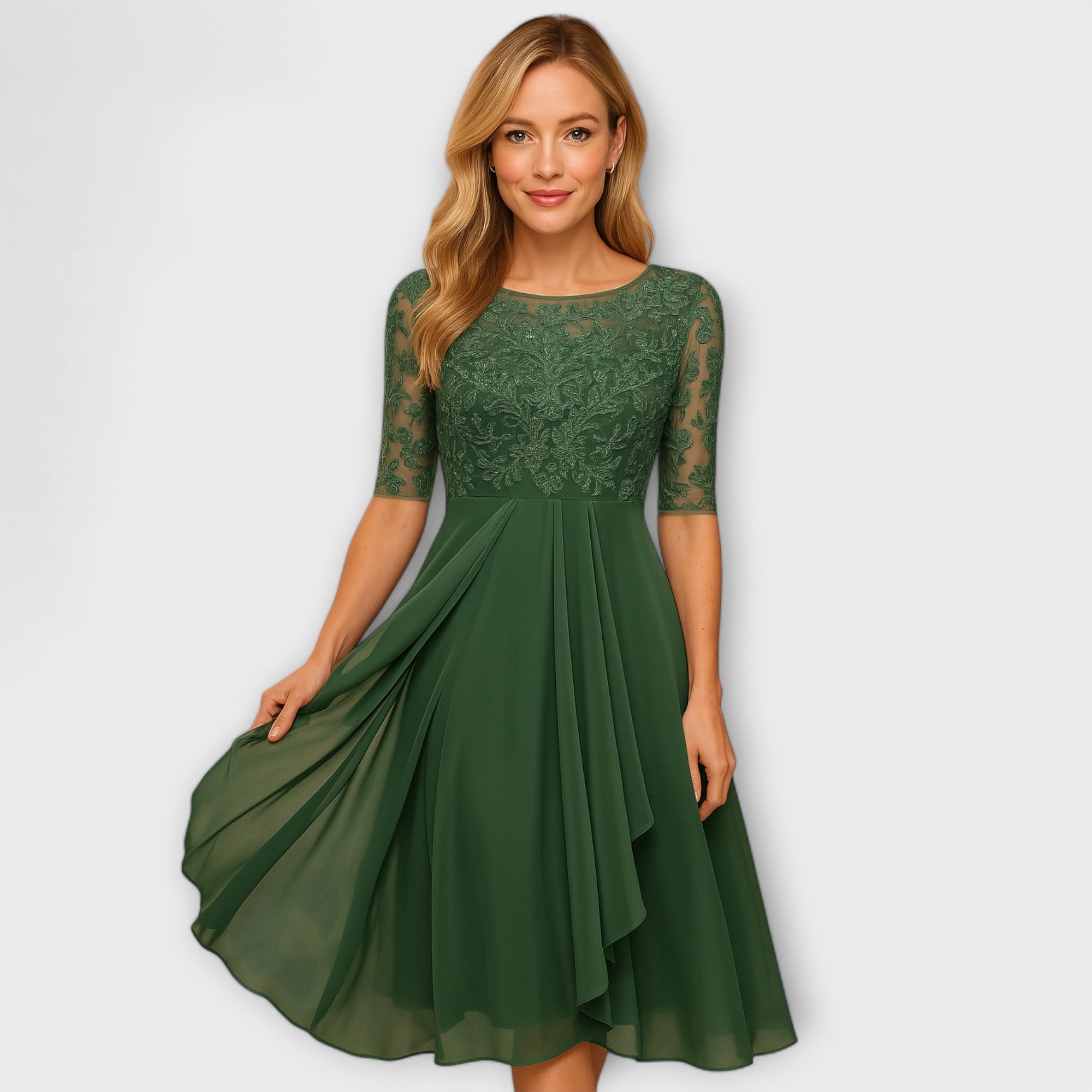 Élodie™ | Elegante trouwgast jurk