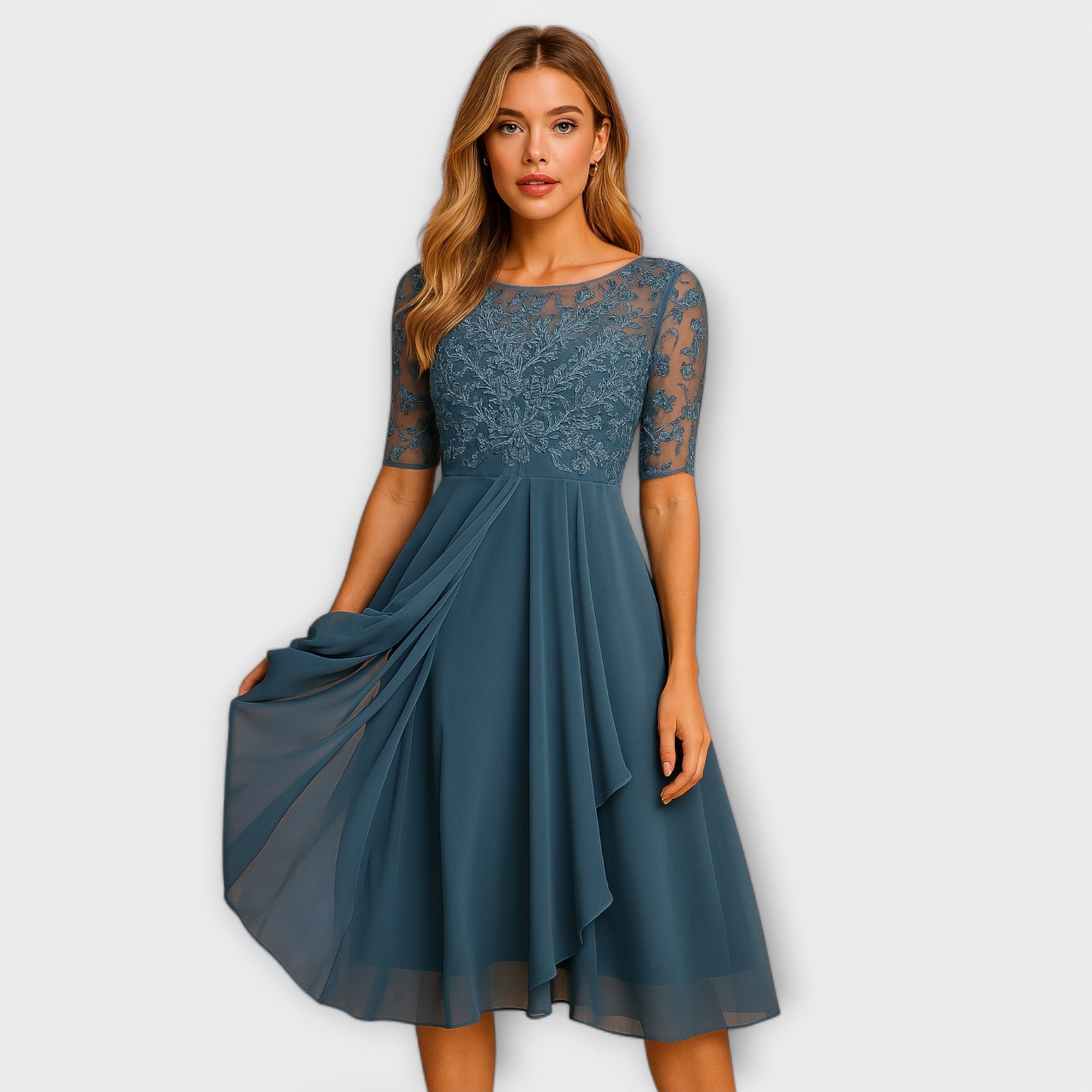 Élodie™ | Elegante trouwgast jurk
