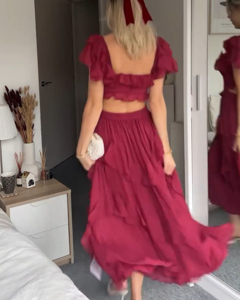 Elisa - Ruffle Jurk