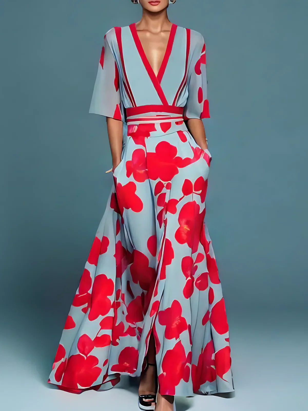 Kali - Milano design Jurk met Mouwen