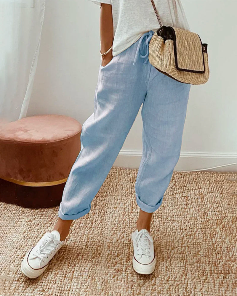 Abigail – Hoogwaardige Luchtige Pantalon