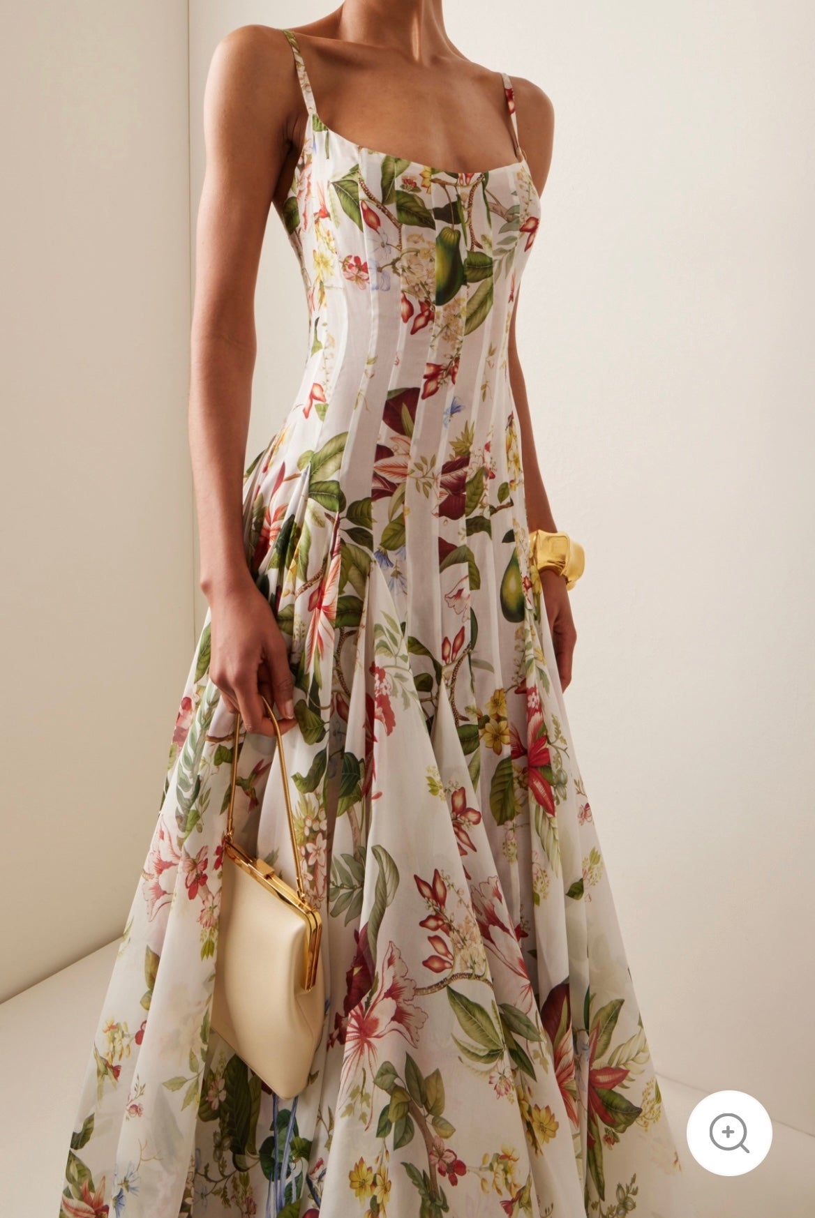 Abby - Dames maxi-jurk met bloemenprint