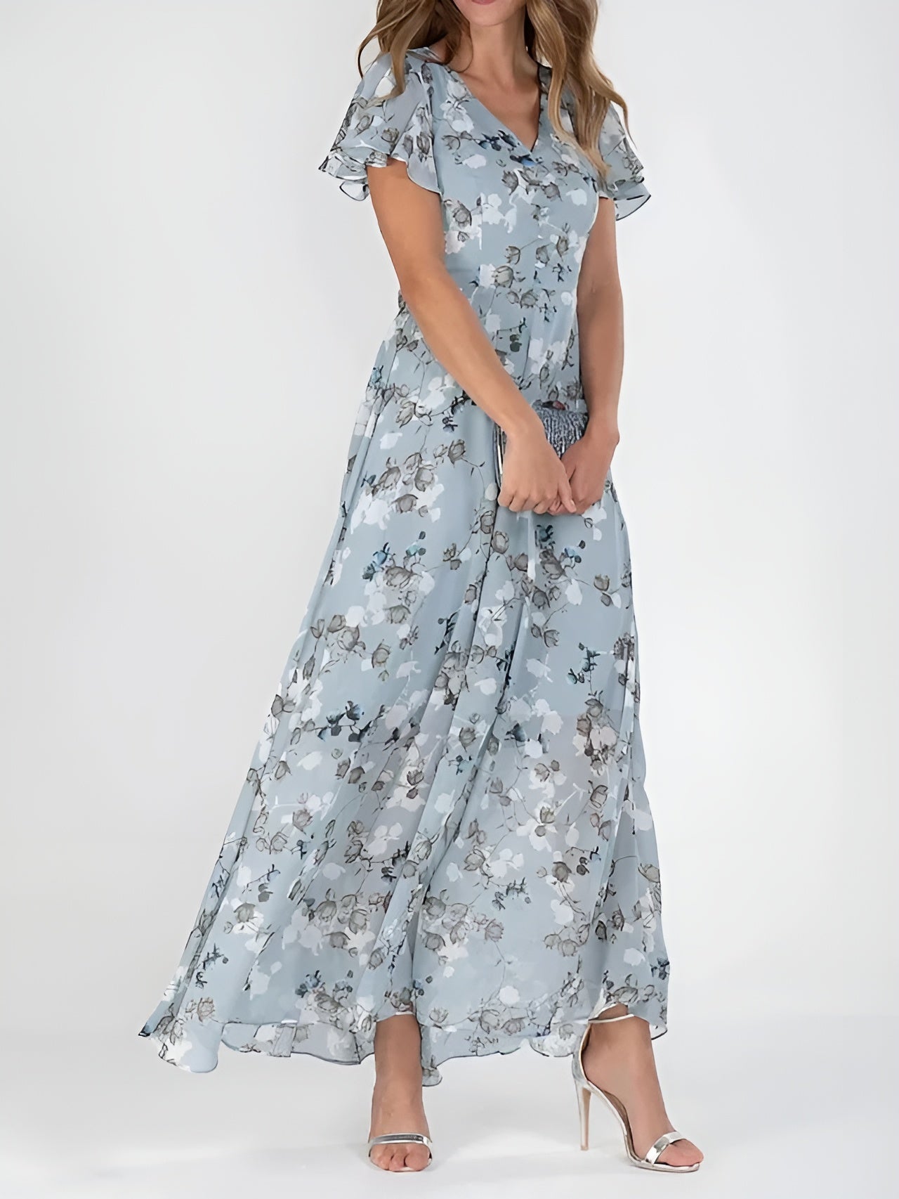 Halina | Elegante jurk die de buik bedekt