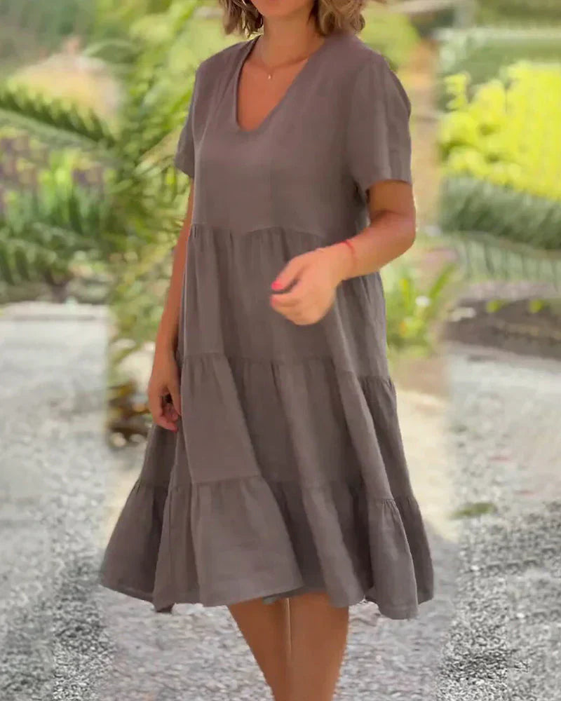 Zoey™ - Casual Zomer V-hals Jurk