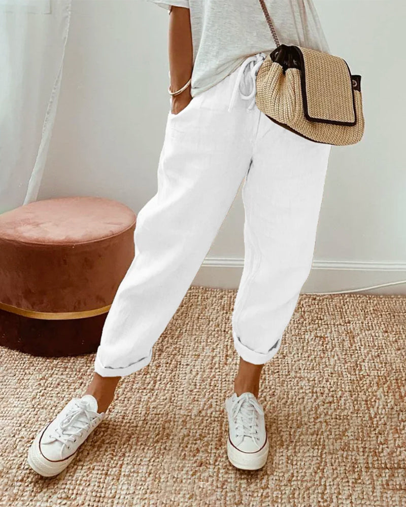 Abigail – Hoogwaardige Luchtige Pantalon