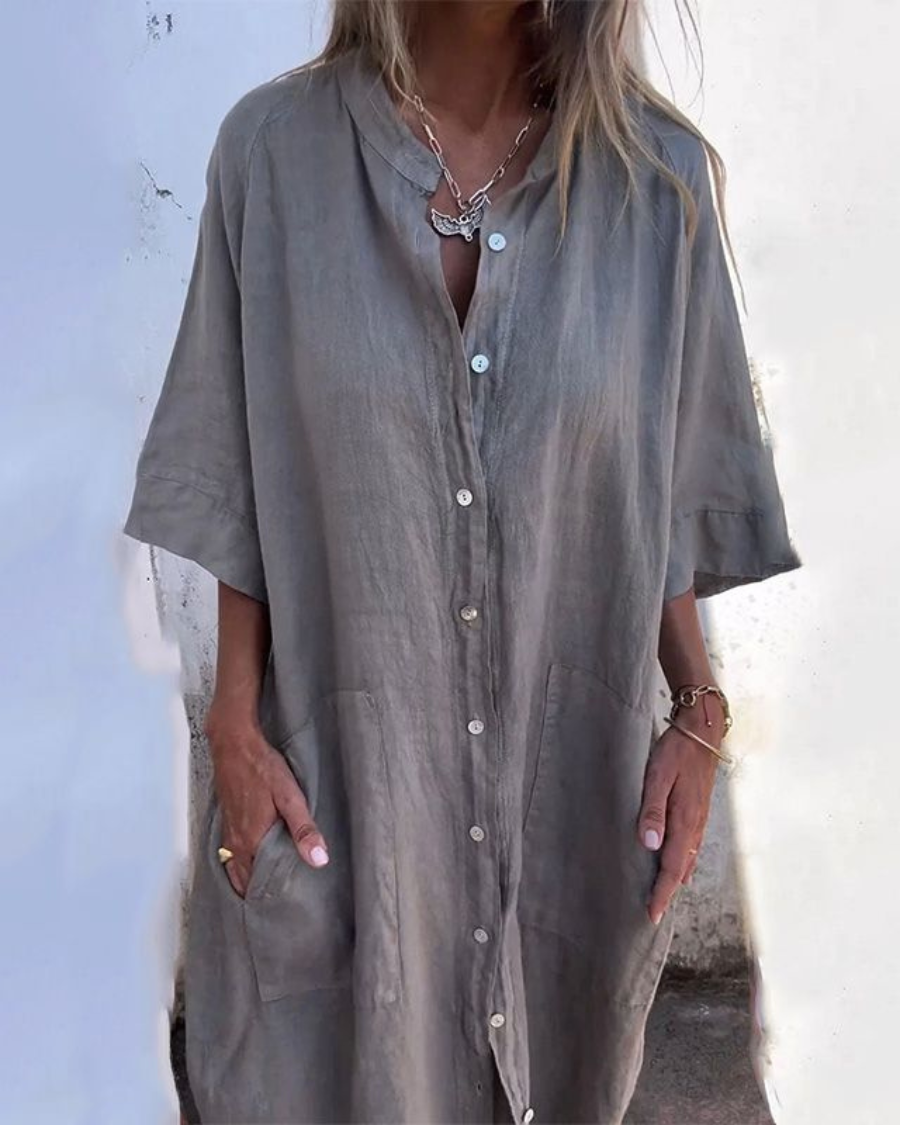 Alva™ | Ibiza-stijl shirtjurk met ontspannen elegantie