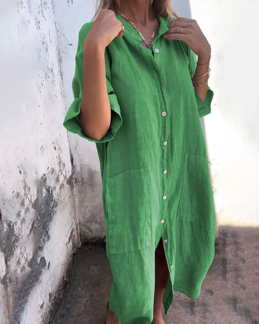 Alva™ | Ibiza-stijl shirtjurk met ontspannen elegantie