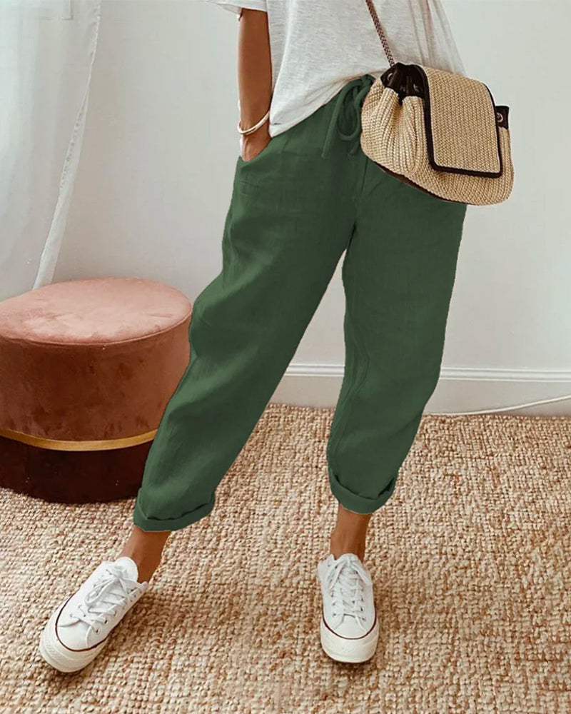 Abigail – Hoogwaardige Luchtige Pantalon
