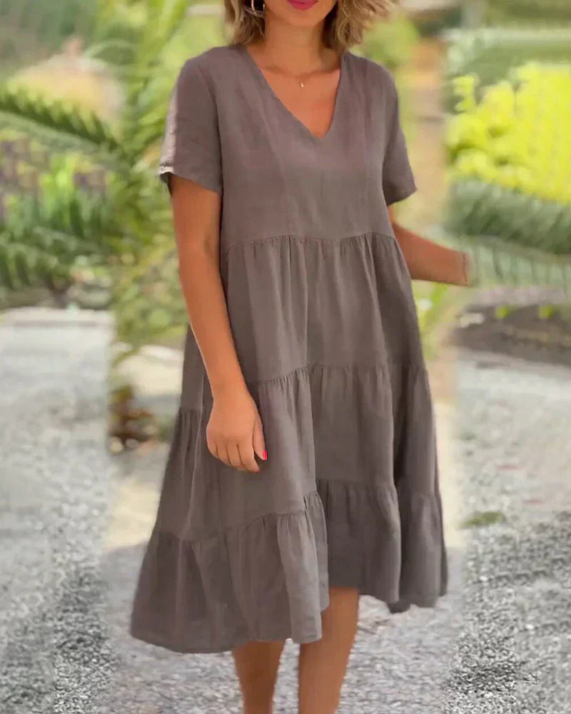 Zoey™ - Casual Zomer V-hals Jurk