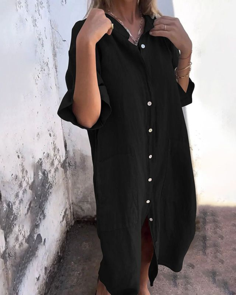 Alva™ | Ibiza-stijl shirtjurk met ontspannen elegantie