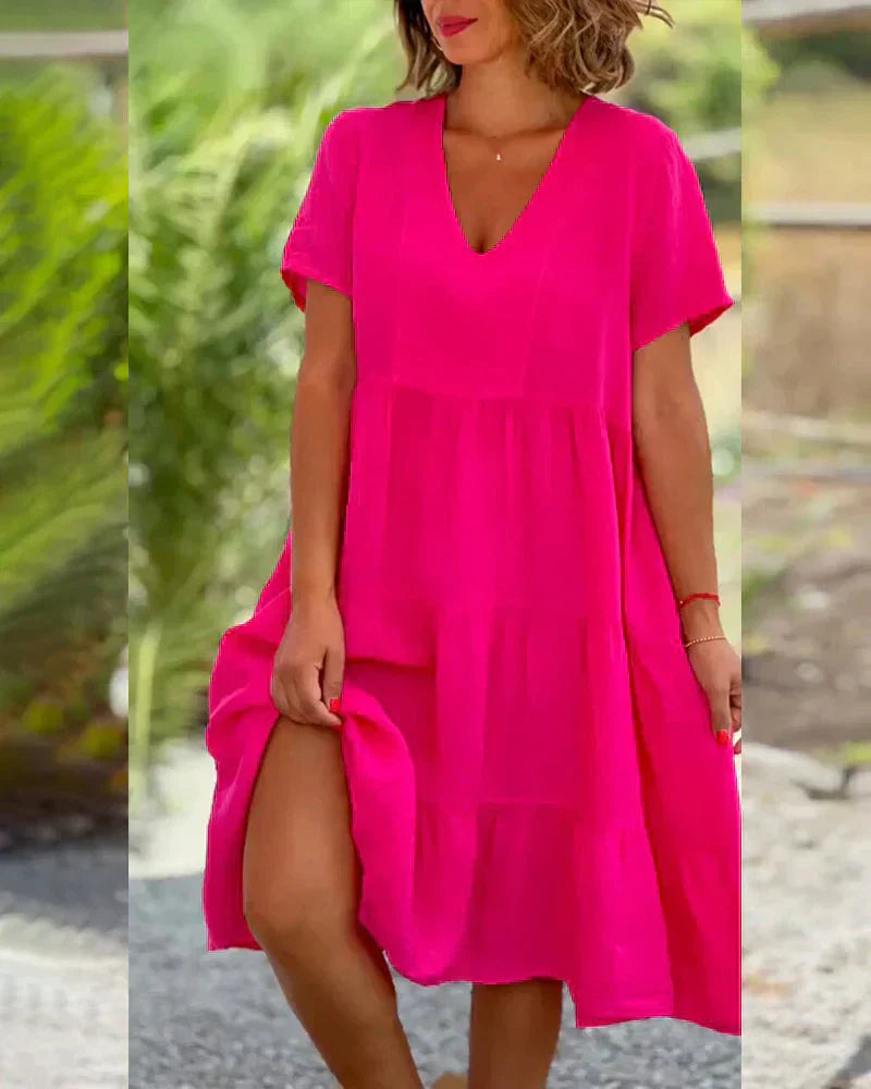 Zoey™ - Casual Zomer V-hals Jurk