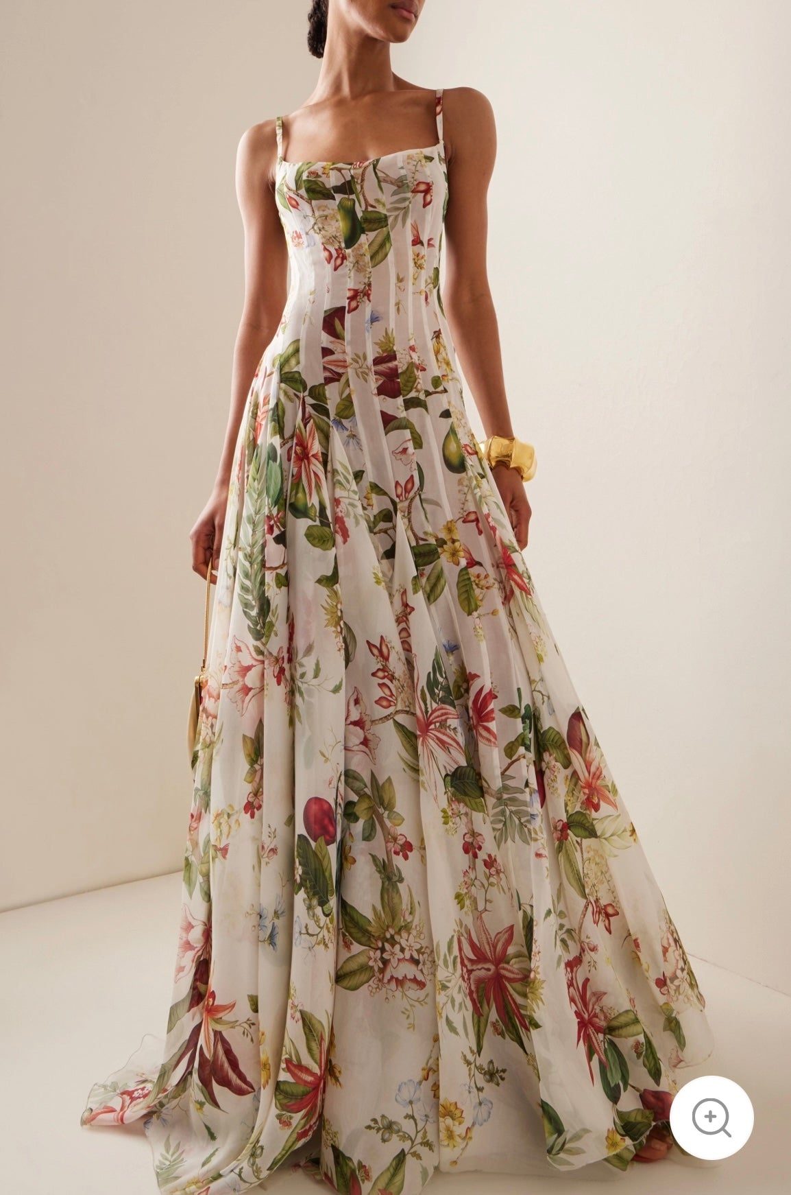 Abby - Dames maxi-jurk met bloemenprint