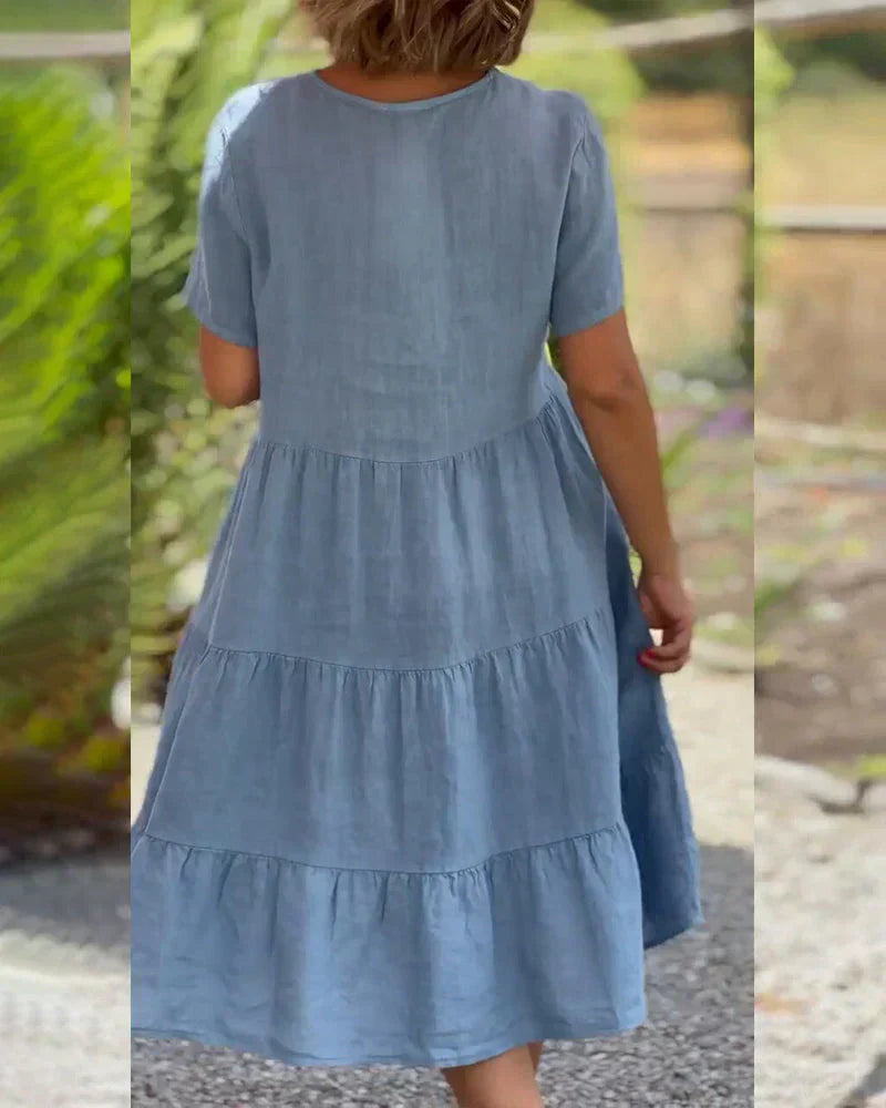 Zoey™ - Casual Zomer V-hals Jurk