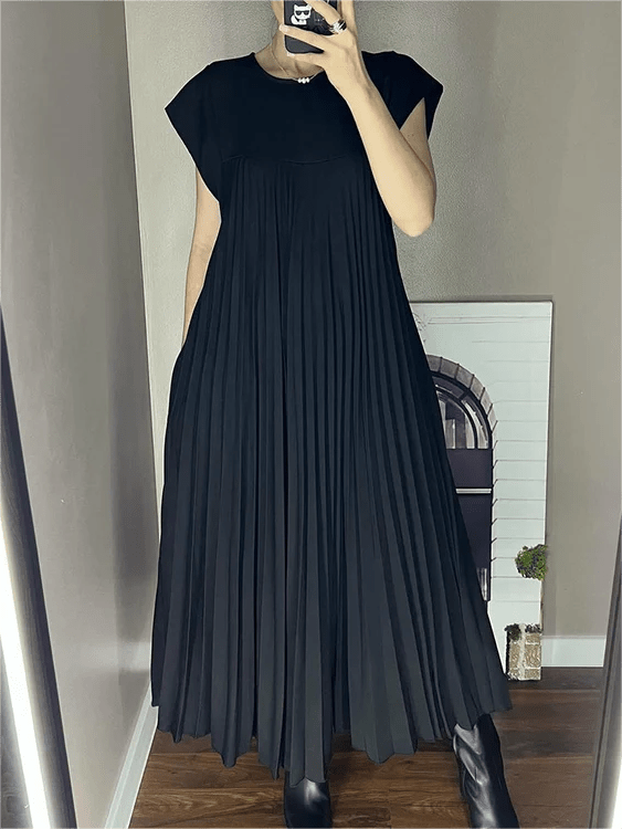 Sandra | Geplooide Elegante Jurk