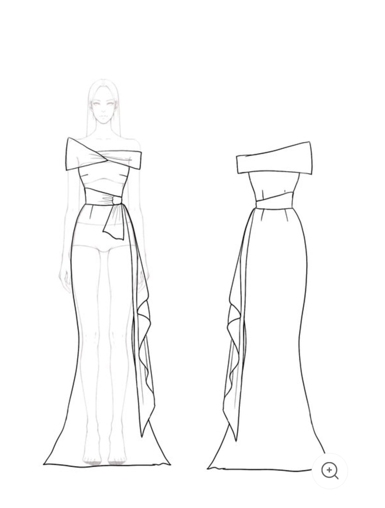 Seraphine | Off-Shoulder Luxe Galajurk