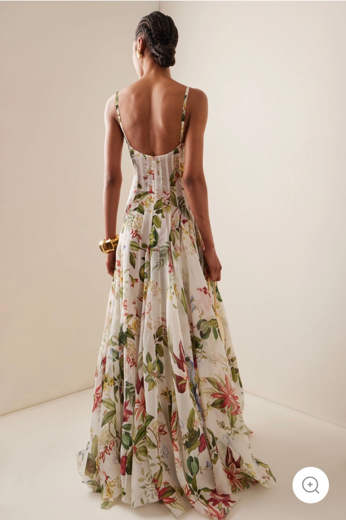 Abby - Dames maxi-jurk met bloemenprint