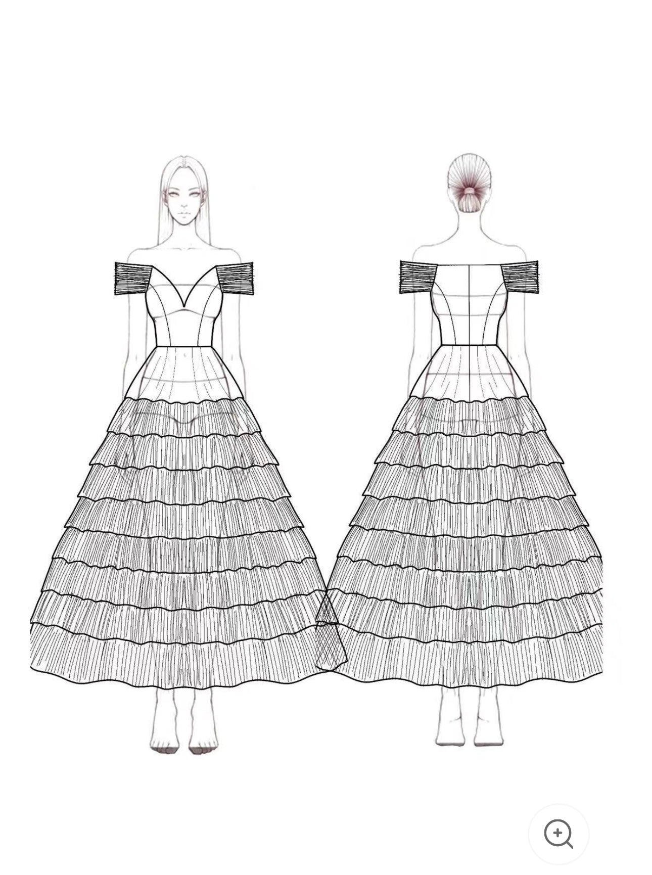 Noiré | Off-Shoulder Mesh Galajurk