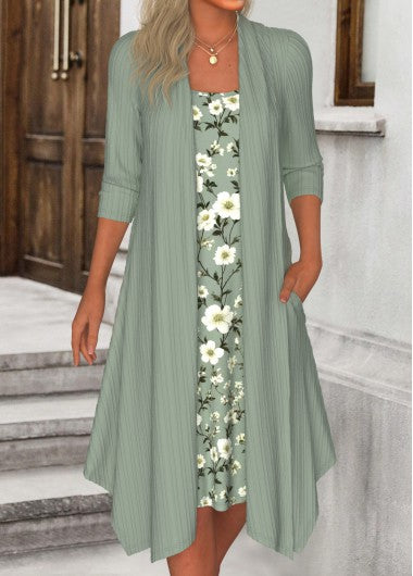 Gina - 2-in-1 jurk met bloemenprint