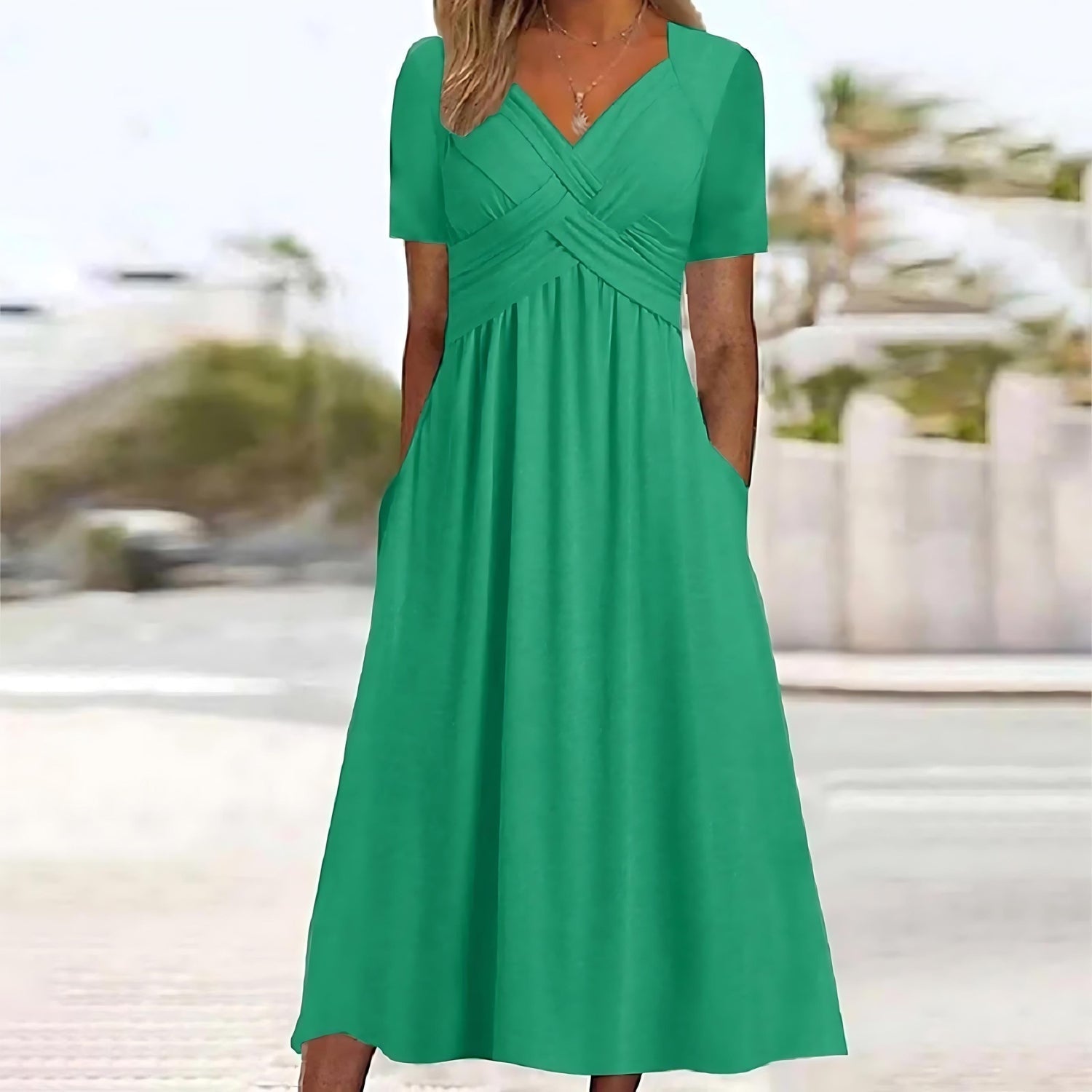 Elisa ™ | Elegante midi-jurk met flatterende buikbedekking