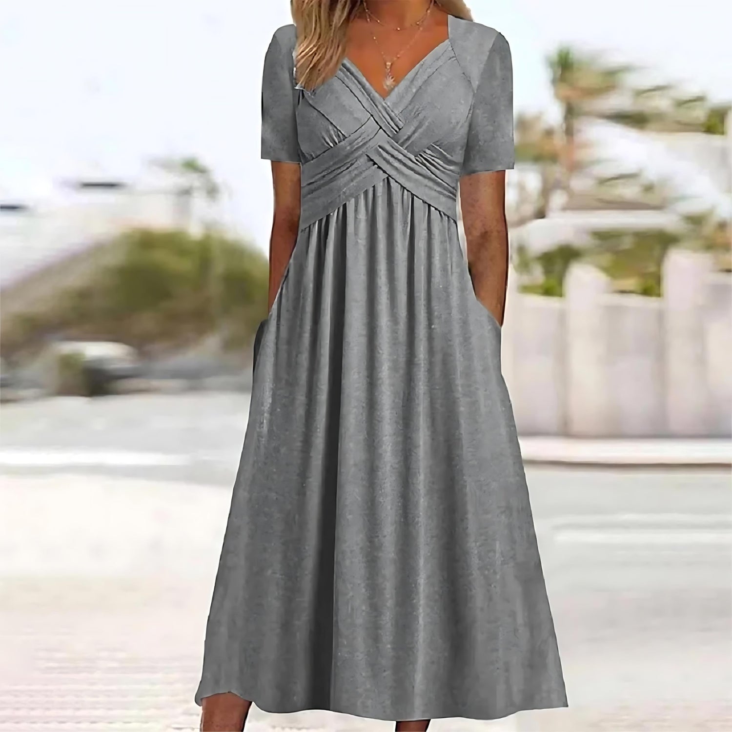 Elisa ™ | Elegante midi-jurk met flatterende buikbedekking