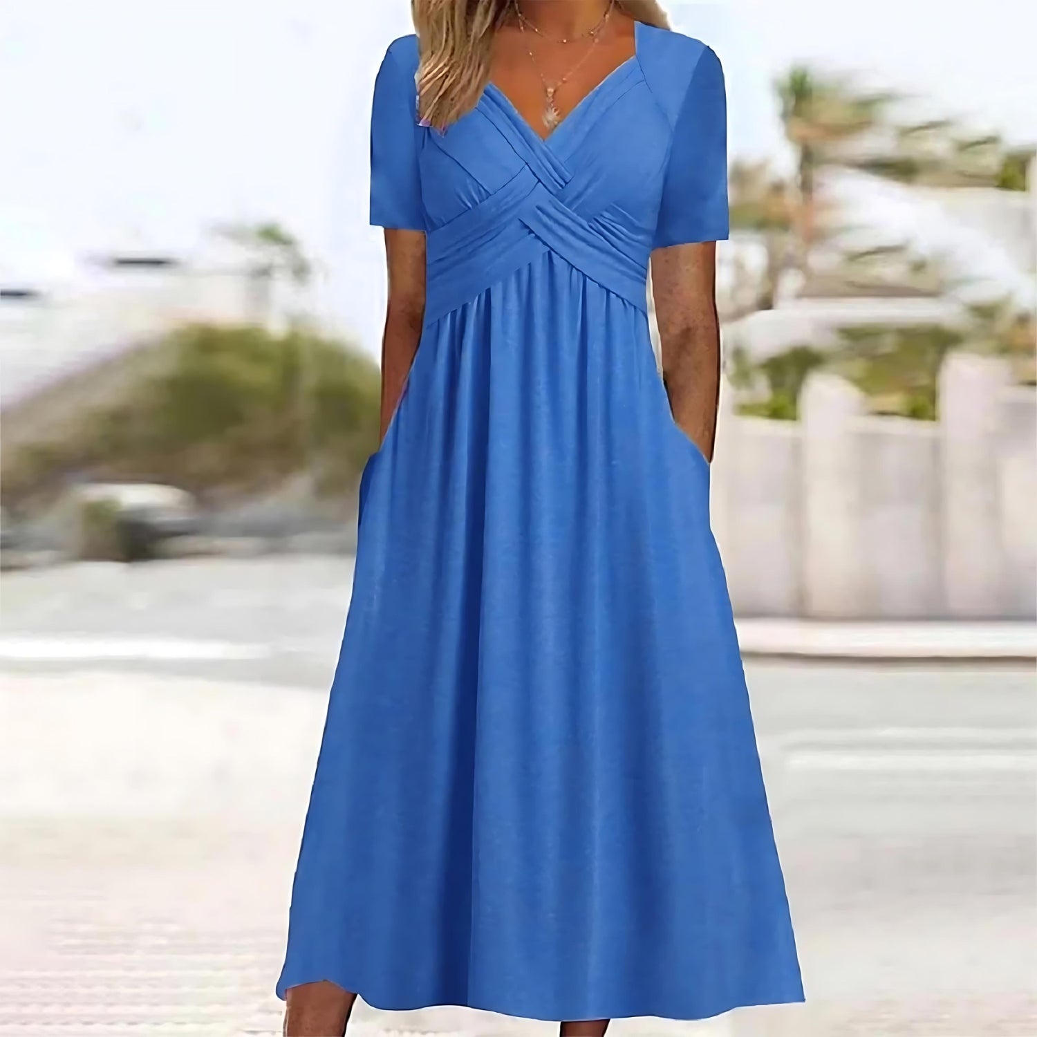 Elisa ™ | Elegante midi-jurk met flatterende buikbedekking
