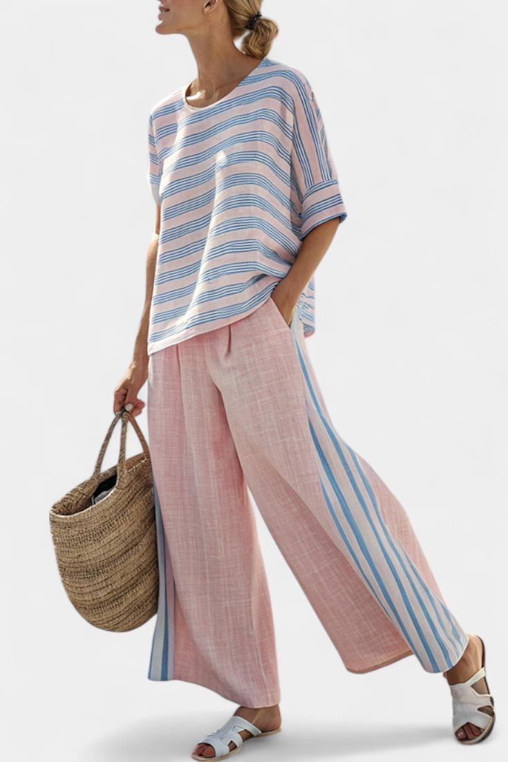 Amarine Set – Zomerse Droom in Roze & Blauw
