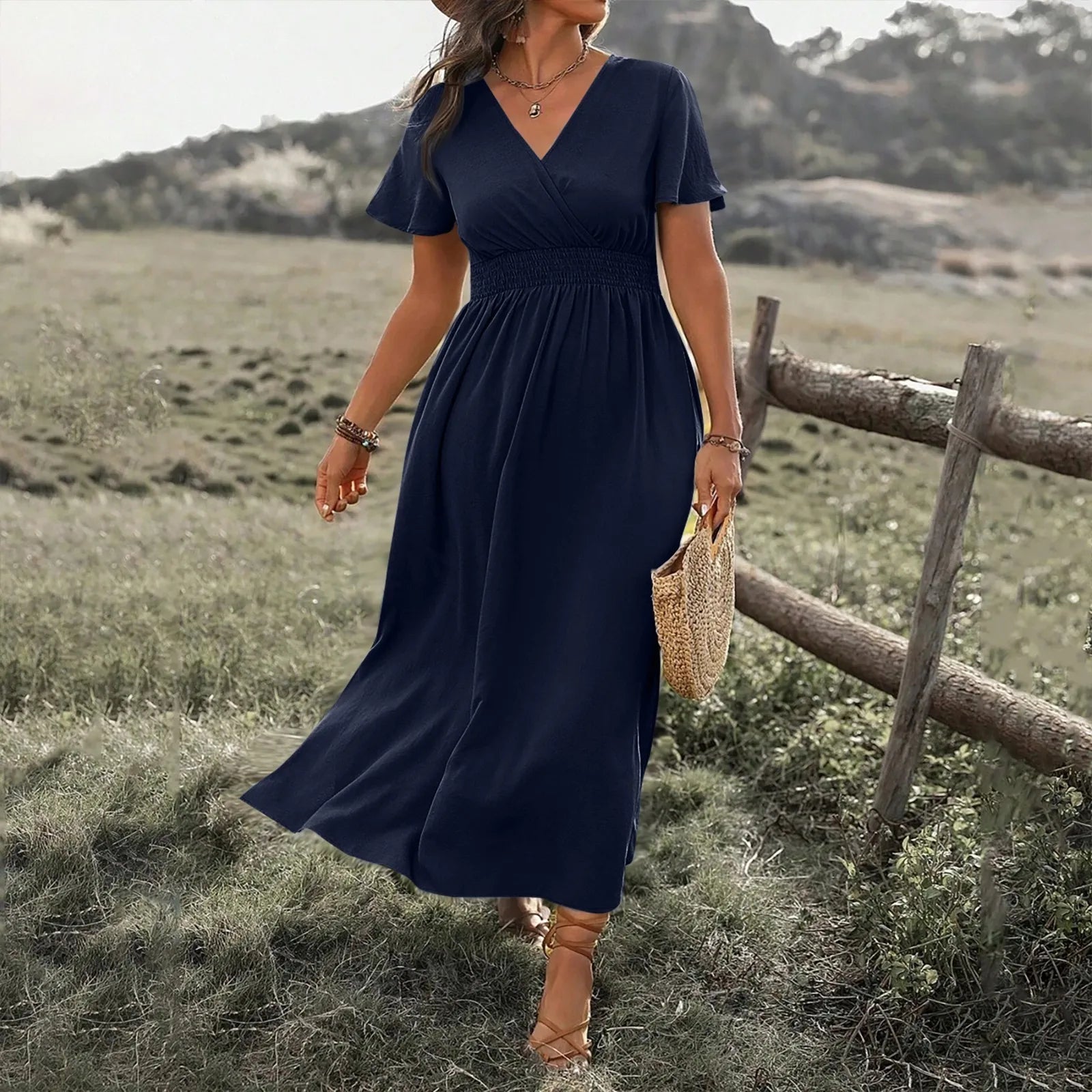 ALANA | Elegante Maxi-jurk met Buikbedekking