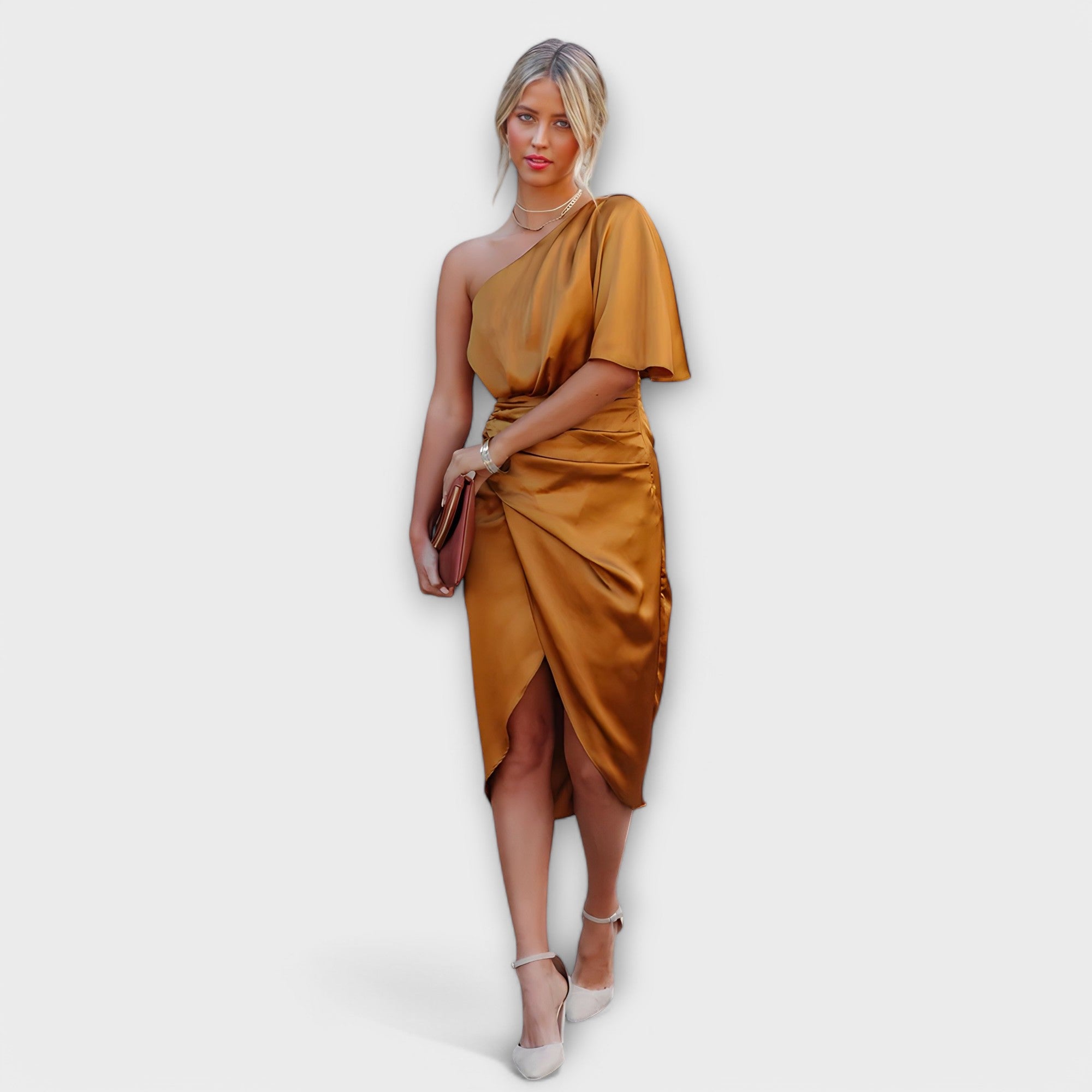 Élise - Luxe zijden avondjurk