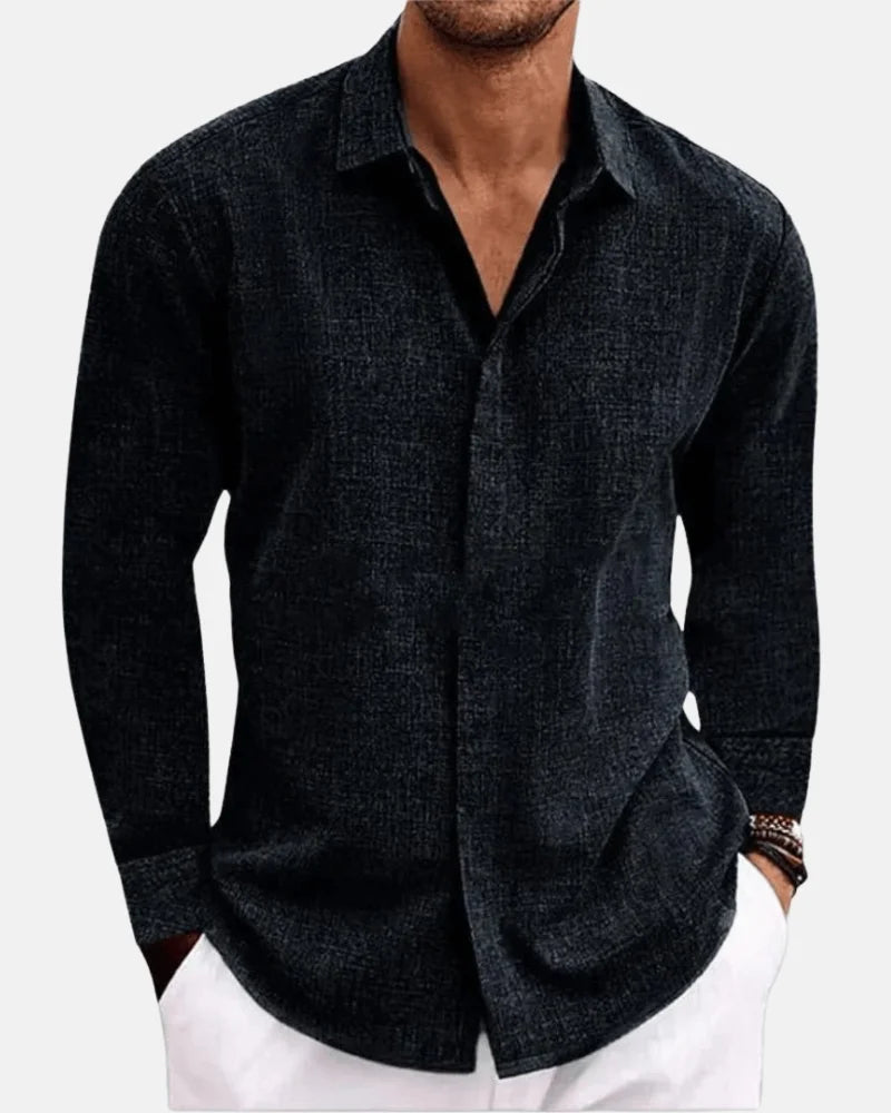Benji - Lange Mouwen Katoen Linnen Shirt