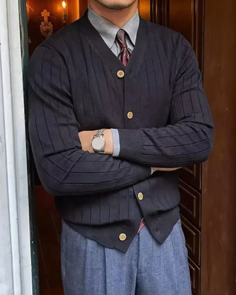 Shelton - Gebreid Ribbels Cardigan