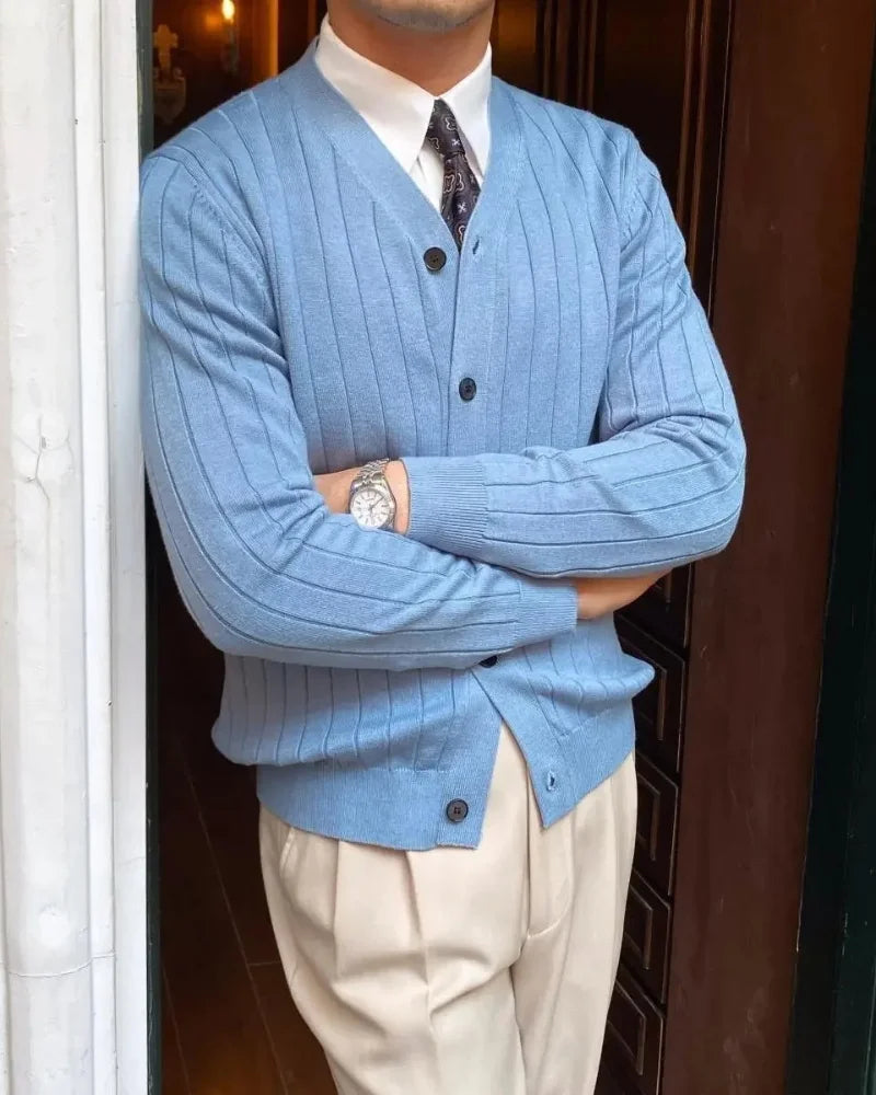 Shelton - Gebreid Ribbels Cardigan