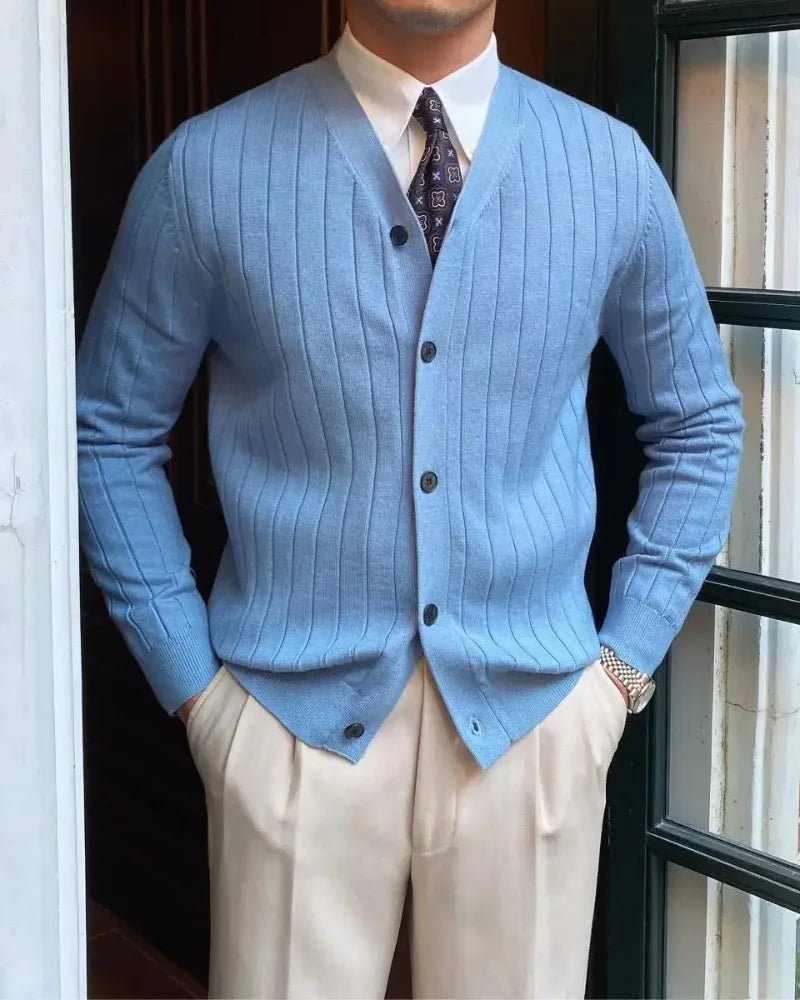 Shelton - Gebreid Ribbels Cardigan