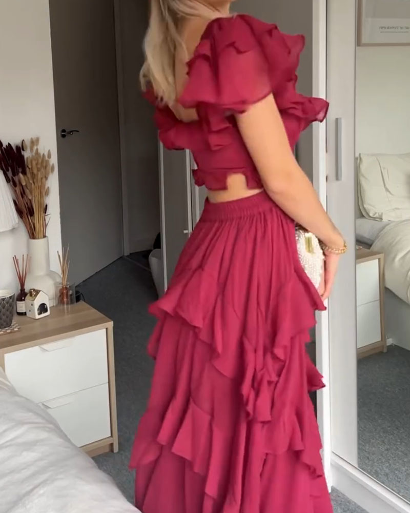 Elisa - Ruffle Jurk