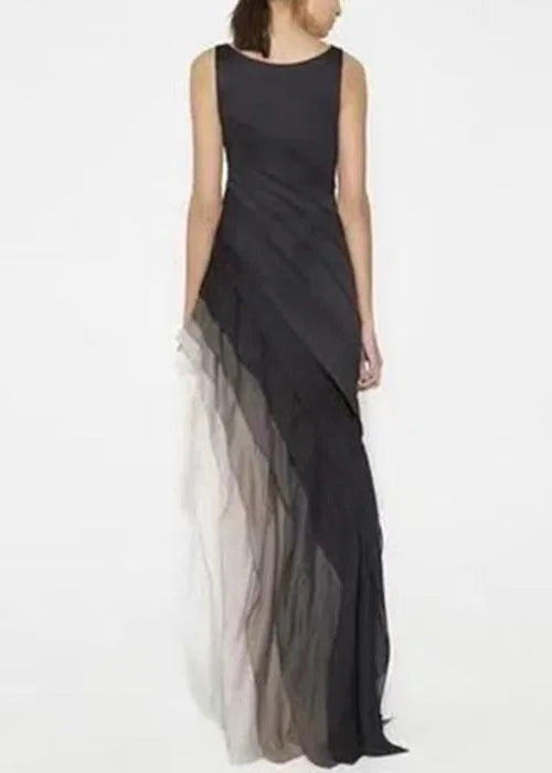 Élodie | Tulle Maxi Jurk - French Blauw
