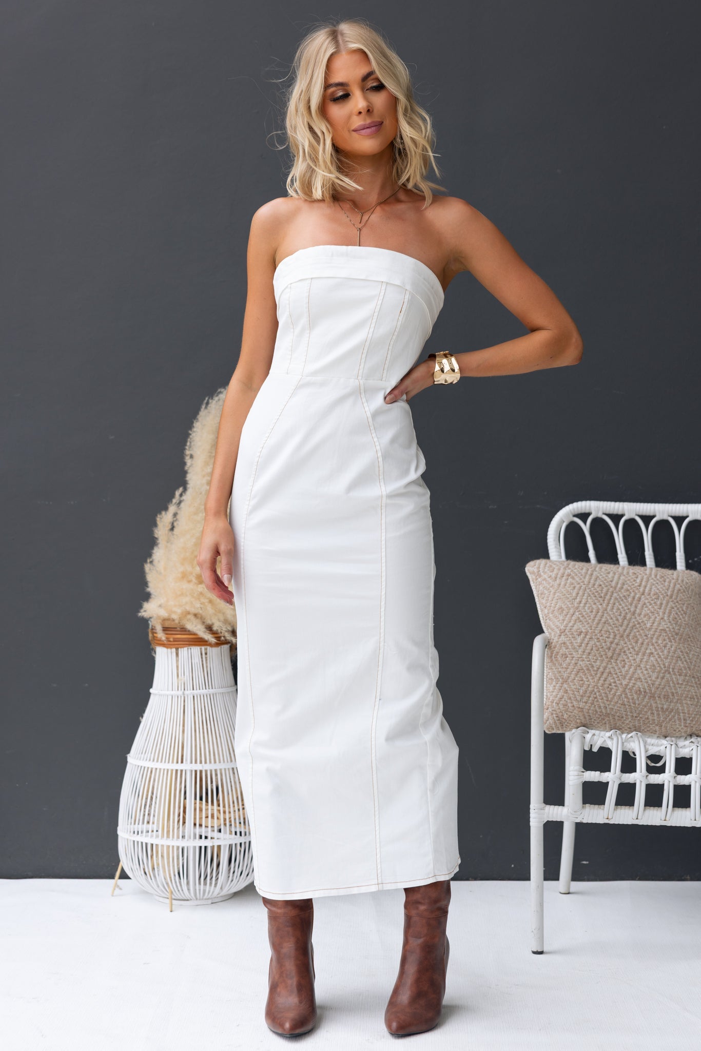 Kylen Denim Maxi Jurk