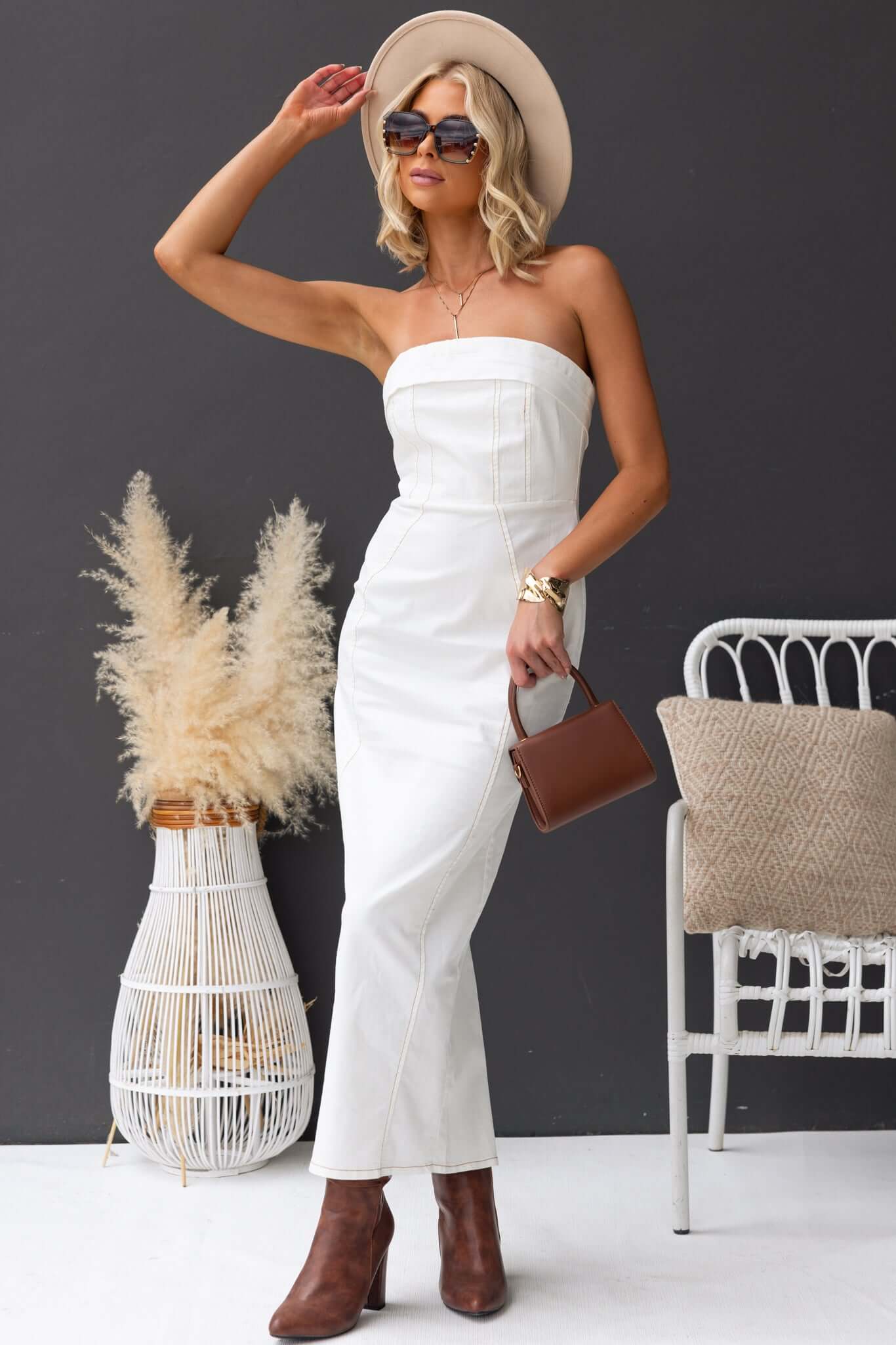 Kylen Denim Maxi Jurk