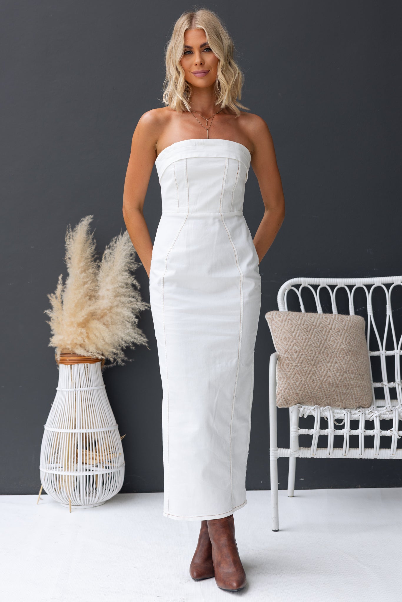 Kylen Denim Maxi Jurk